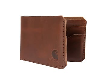 Carhartt billetera cuero cafe